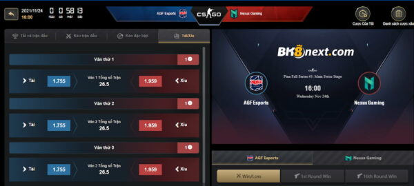 Mẹo cược Esport tại BK8 chiến thắng liên tiếp