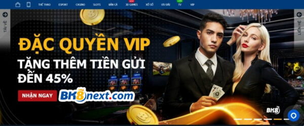 Ưu đãi VIP BK8 cấp vàng